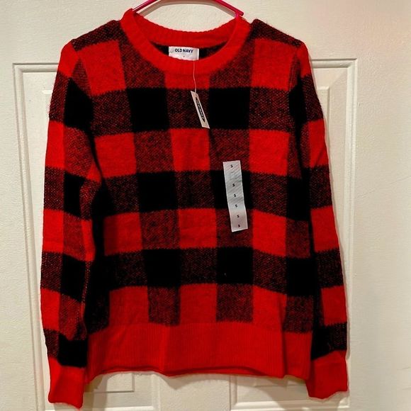 Old Navy Sweaters - Red and black sweater‎